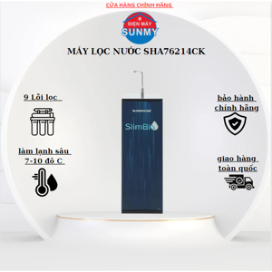 Máy lọc nước RO nóng lạnh Sunhouse SHA76214CK-S