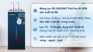 Máy lọc nước RO nóng nguội lạnh Sunhouse SHA76219CK 10 lõi