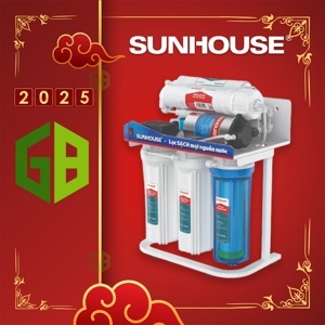Máy lọc nước RO Sunhouse SHA88512KV - 6 lõi, không vỏ