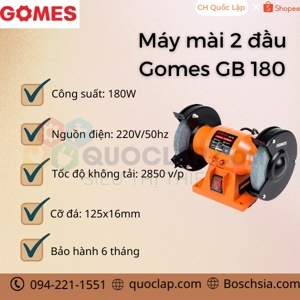 Máy mài 2 đá Gomes GB-180