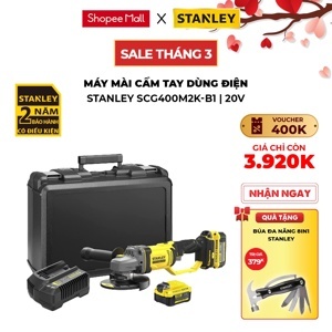 Máy mài cầm tay 20V Stanley SCG400M2K-B1