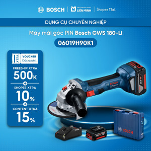 Máy mài dùng pin Bosch GWS 180-LI SET