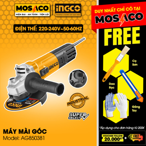 Máy mài góc 125mm Ingco AG850381