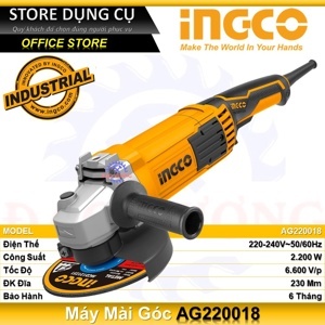 Máy mài góc 2200W Ingco AG220018