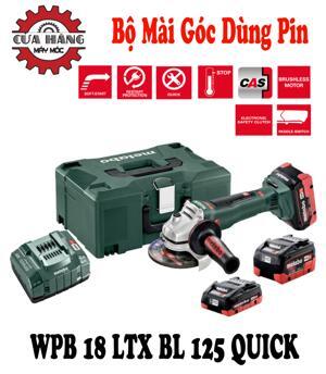 Máy mài góc dùng pin Metabo WPB 18 LTX BL 125 Quick