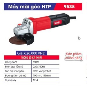 Máy mài góc Kobe HTP-9538