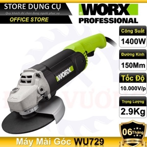 Máy mài góc Worx Green WU729