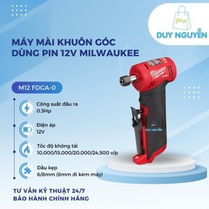 Máy mài khuôn góc dùng pin 12V Milwaukee M12 FDGA-0