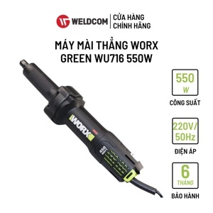 Máy mài thẳng 550W Worx Green WU716