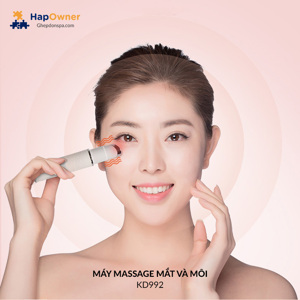 Máy massage 2 chức năng xóa tan bọng mắt và chăm sóc môi K-Skin KD992