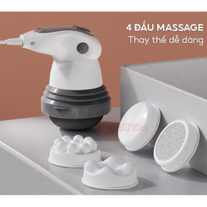 Máy massage cầm tay 4 đầu hồng ngoại Puli PL-605