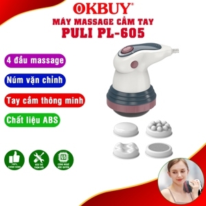 Máy massage cầm tay 4 đầu hồng ngoại Puli PL-605