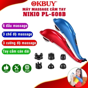 Máy massage cầm tay cá heo PL-608B - 6 đầu