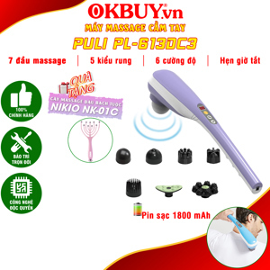 Máy massage cầm tay pin sạc 7 đầu Puli PL-613DC3