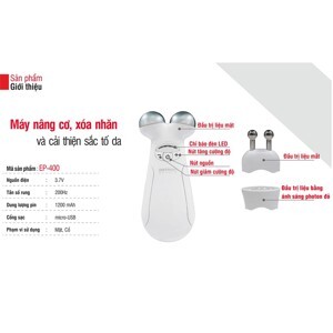 Máy massage nâng cơ và cải thiện sắc tố da Lifetrons EP-400