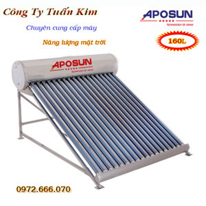 Bình nóng lạnh thái dương năng 160l Aposun