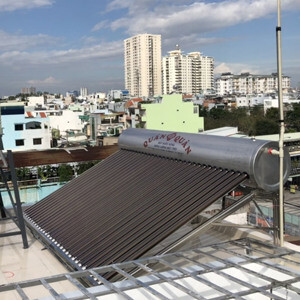 Bình nóng lạnh thái dương năng Quán Quân 300 lít