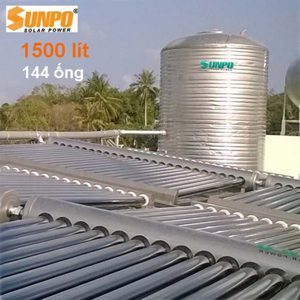 Bình nóng lạnh thái dương năng SunPo 1500 lít