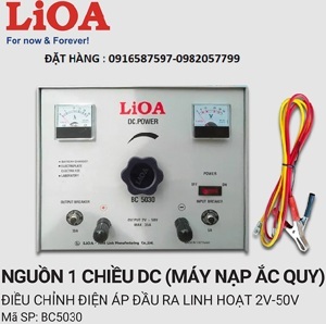 Máy nạp ắc quy Lioa BC5030 - 30A, 0-50V