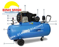 Máy nén khí không dầu ABAC OM200 1.5HP