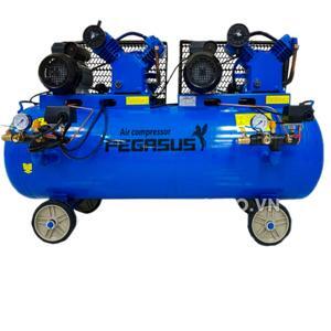 Máy nén khí dây đai pegasus 2 đầu nen,2 motor Koku TM-V-0.25-12.5x2-230L