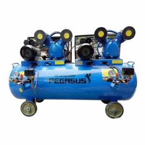 Máy nén khí dây đai pegasus 2 đầu nen,2 motor Koku TM-V-0.25-12.5x2-230L