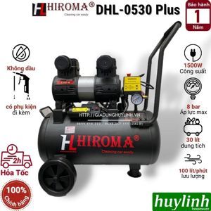 Máy nén khí không dầu Hiroma DHL-0530 Plus - 30 lít