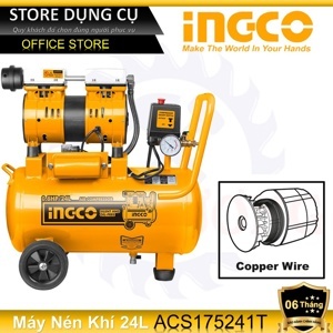 Máy nén khí không dầu INGCO ACS175241T