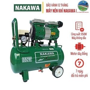 Máy nén khí không dầu Nakawa NK 800/30 - 850W, 30 lít