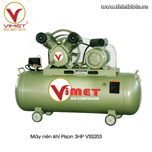 Máy nén khí Piston Vimet VSS203 - 100 lít, 3HP