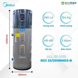 Máy nước nóng bơm nhiệt Heat Pump Midea RSJ 23/300RND3-B