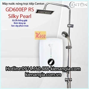 Bình nóng lạnh trực tiếp Centon GD600EP-RS - 4500W, chống nước