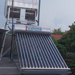 Máy nước nóng năng lượng mặt trời Fushima 160 lít inox bóng