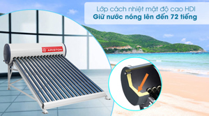 Bình nóng lạnh thái dương năng Ariston 200 lít (ECO TUBE1816 )