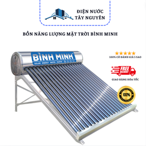 Bình nóng lạnh thái dương năng Bình Minh Inox 304 160 lit