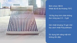 Máy nước nóng năng lượng mặt trời Toàn Thắng TT Eco 58-180