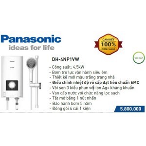 Máy nước nóng trực tiếp Panasonic DH-4NP1VW - 4500W