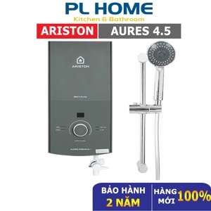 Bình nóng lạnh trực tiếp Ariston Aures Premium 4.5P có bơm