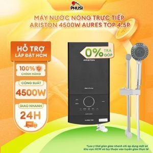 Bình nóng lạnh trực tiếp Ariston Aures Top 4.5P kèm sen cây