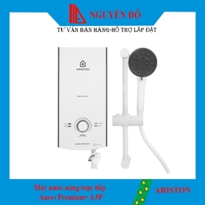 Bình nóng lạnh trực tiếp Ariston Aures Premium 4.5 - Kèm sen cây