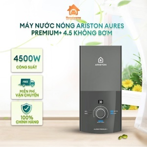 Bình nóng lạnh trực tiếp Ariston Aures Premium+ 4.5 - Kèm sen cây