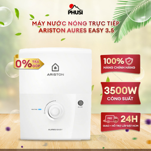 Bình nóng lạnh trực tiếp Ariston Aures Easy 3.5 kèm sen cây