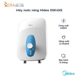 Bình nóng lạnh trực tiếp Midea DSK45Q - 1,2 Lít, 4500W, chống giật