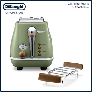 Máy nướng bánh mì De'Longhi Icona Vintage CTOV2103 (CTOV2103.GR)