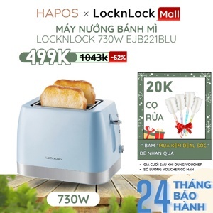 Máy nướng bánh mì Lock&Lock EJB221BLU