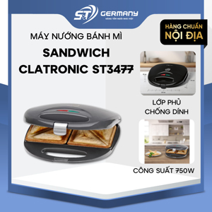 Máy nướng bánh mì sandwich Clatronic ST3477