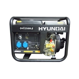 Máy phát điện Hyundai DHY2500LE (DHY 2500LE) công suất liên tục 2.2 KVA; Đề nổ; chạy dầu