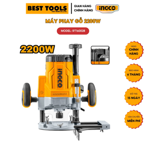 Máy phay gỗ Ingco RT22008