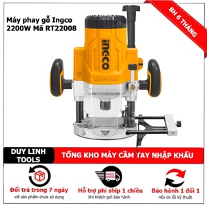 Máy phay gỗ Ingco RT22008