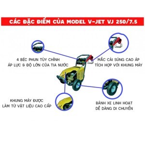 Máy phun áp lực V-Jet VJ 250/7.5